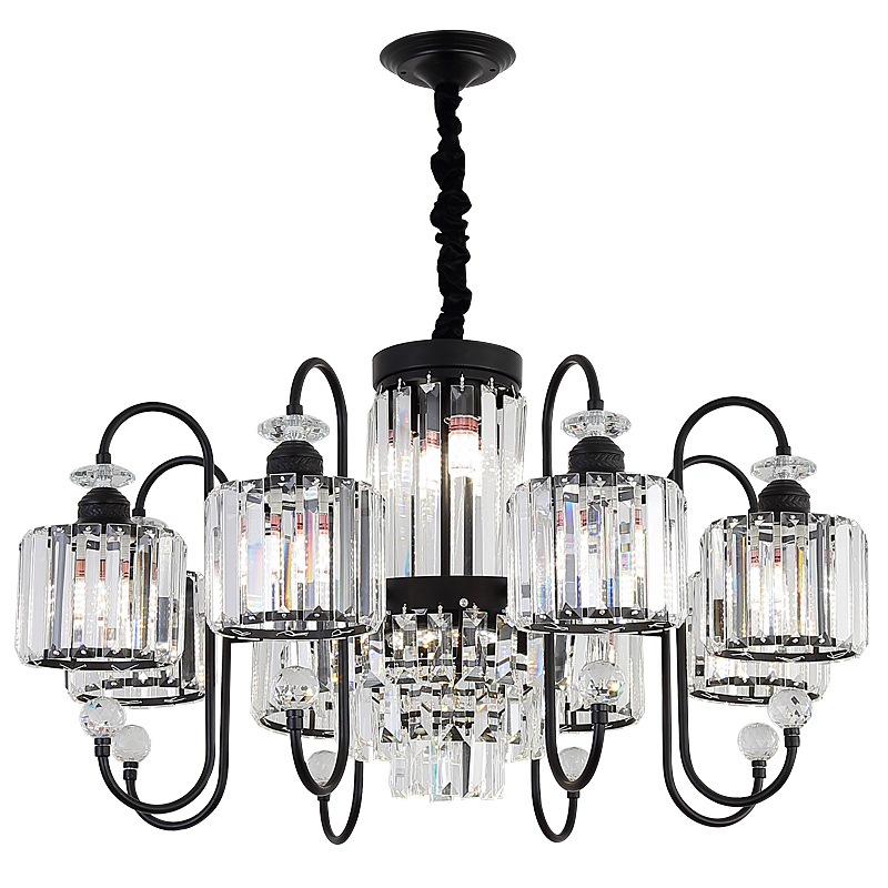 Balck Crystal Chandelier Lights