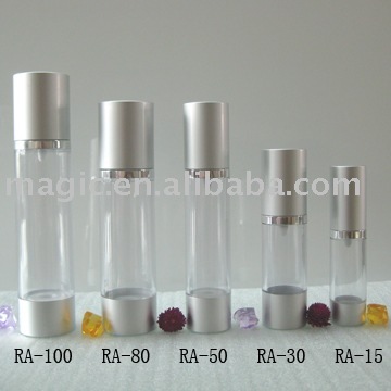 clear aluminum cosmetic bottle