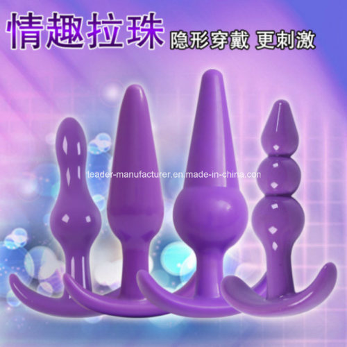 4 Variant Silicone Butt Plug Anal Beads Anal Plug Toys