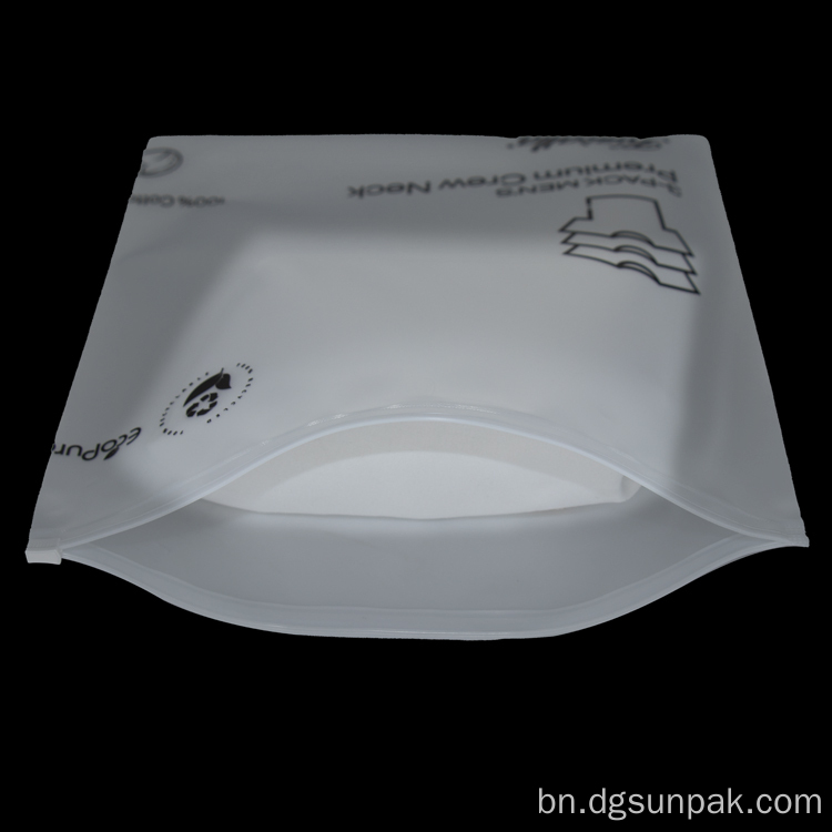জিপ লক জিপার থলি জলরোধী হিমায়িত মেঘলা ব্যাগ