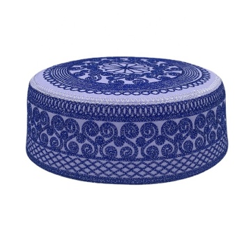 Wholesale Hand Embroidered Kufi Cap for Muslim Men