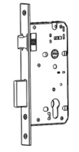 Latch bolt and dead bolt mortise lock