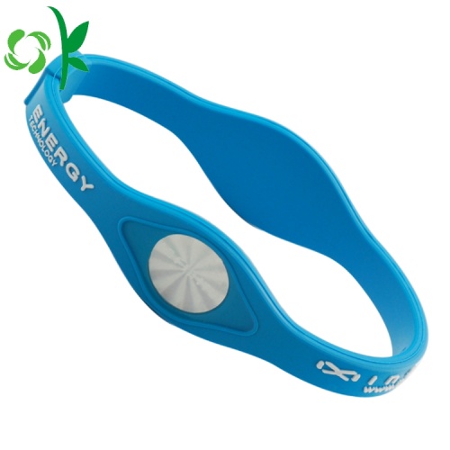 Geprägte Logo Power-Armbandbänder mit Energie-Tag