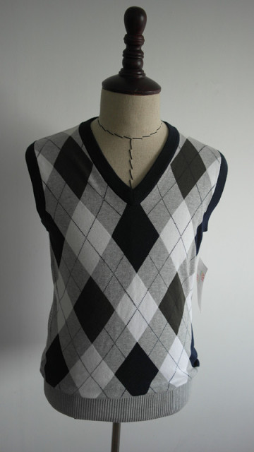 Fashion custom men argyle sweater vest