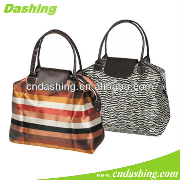 Reusable foldable polyester shopping bag