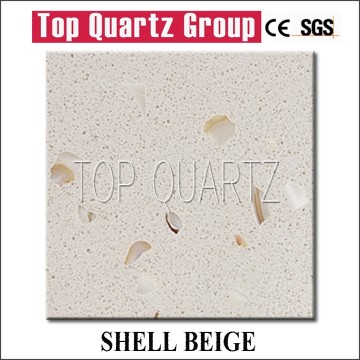 Shell Beige quartz stone,modern kitchen quartz stone countertop