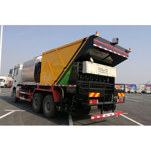 ใหม่ล่าสุด SHACMAN 20CBM Synchronous Chip Sealing Truck