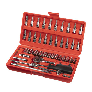 Hot Sale Professional Auto Repair Tool Set: Ratchet Keys & Chrome Vanadium Socket Wrench Set