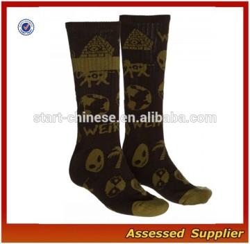 High Quality Men's Cotton Jacquard Fashion Socks /Custom Made Cotton Men's Casual Jacquard Socks Shell-42