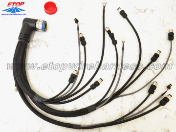 Complicated wire assembly for military vehicles