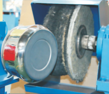 External polishing machine for stainless steel kitchenware