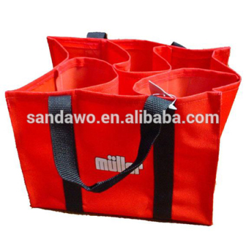 Red color wine tote bag with good quality