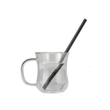 Black Food Grade Stainless Steel Straws Set