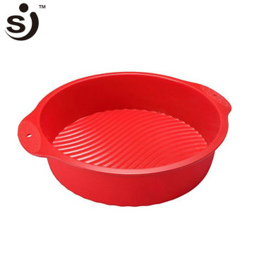 Amazon Hot Sale Food Grade Round Bakeware Tray Silicon Cake Pan