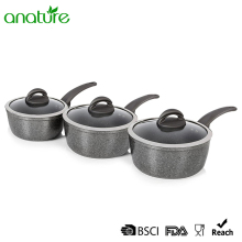 Forged 6 Pcs Marble Sauce Pan Cookware Set