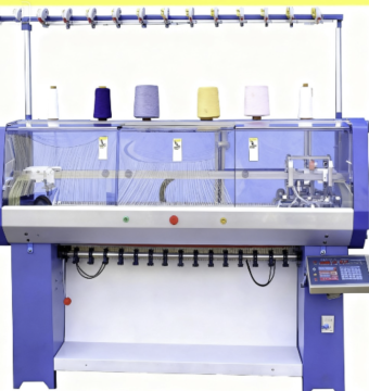 Collar flat knitting machine
