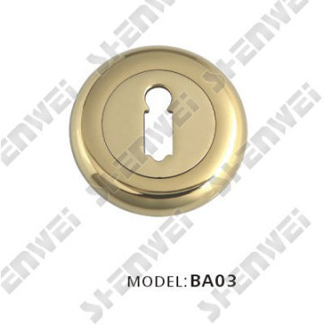 Aluminum Door Handle Round Escutcheon