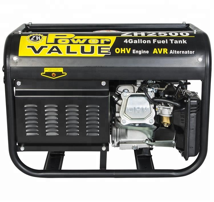 Power value 2kw gasoline electric generators made in china