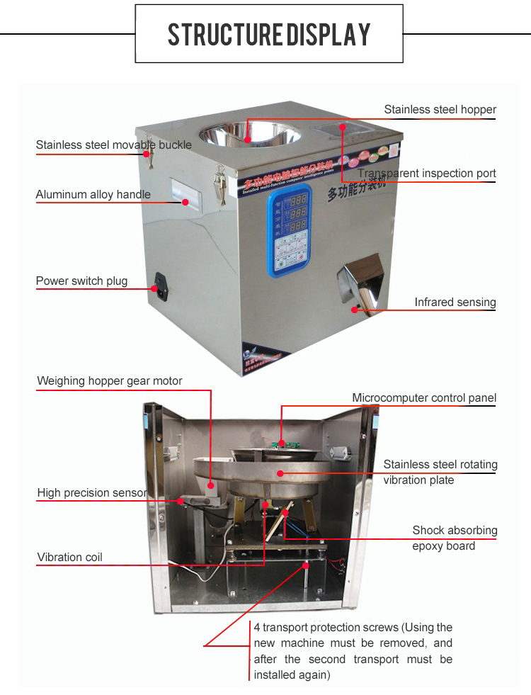 Automatic Chemical Granule Powder Weight Dispenser Filling Machine
