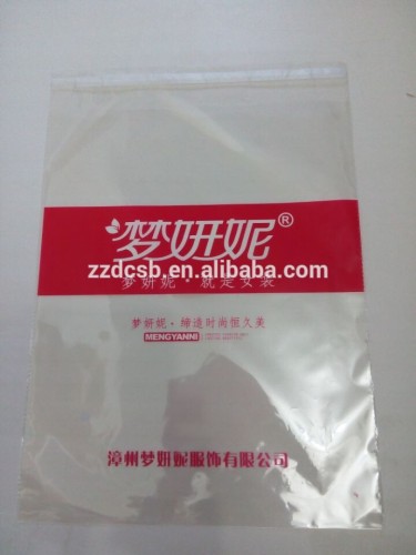 Clear Printed Self Adhesive Plastic Bag