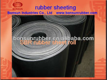 1mm to 50mm thickness industrial sbr rubber sheet roll