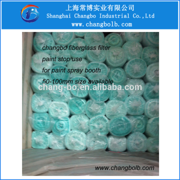 G4 glass fiber paint booth exhaust filter/paint arrestors