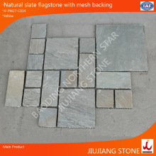 natural slate flagstone with mesh backing