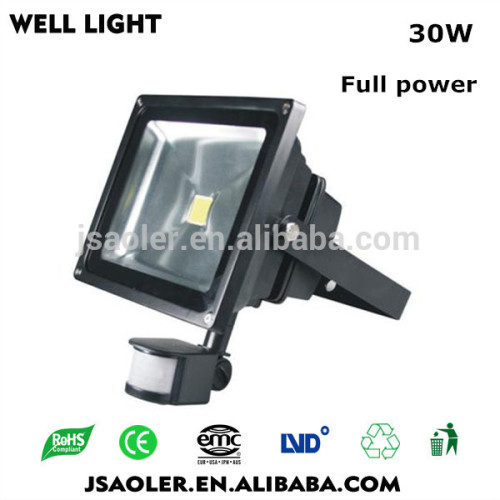 30w cob motion sensor light halogen flood light led rechargeable lights