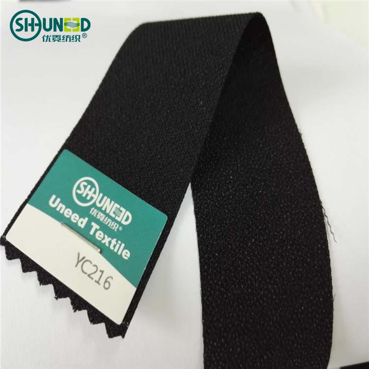 2019 hotsell fusing waistband woven interlining customize elastic waistband tape