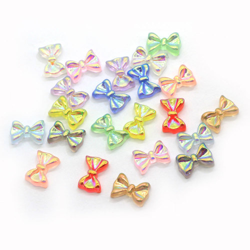 DIY Nail Art Decor Artificial Bowknot Jewelry Beads 3D Butterfly Tie Nail Jewelry Handmade Craft Accessories