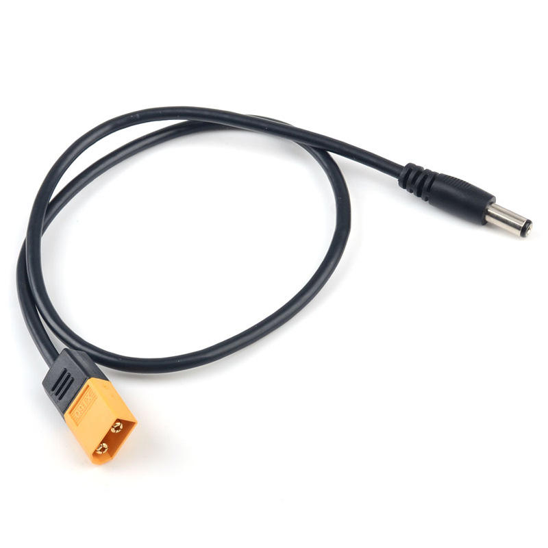 Cable De Extensión DC 5.5x2.5mm Con ángulo Recto, 0.5m, Para Cámaras CCTV, Tiras LED Y Más