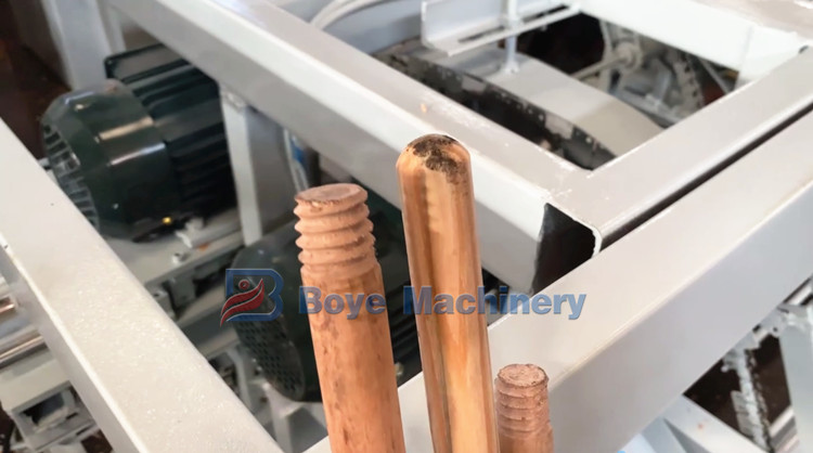 Round broom rod wood stick tapping equipment /Furniture  wood threading machine/ Small electric mill threading machine