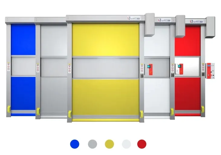 Car Wash High Speed Opening 2.0m/S PVC Plastic Roller Shutter Automatic Door