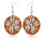 Boucles d&#39;oreilles pour femmes tissés à la main paille ovale ou cercle Shell Drop Dangle boucles d&#39;oreilles bohème boucles d&#39;oreilles légères géométriques Statem