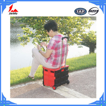 Portable Supermarket food cart shopping basket trolley luggage wheels beach cart