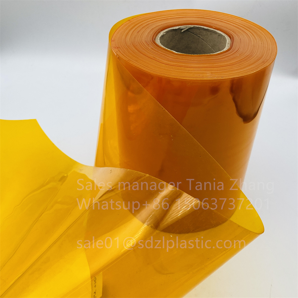 Orange Customizable Pvc Pharmaceutical Packaging Film Sheet 1 Jpg