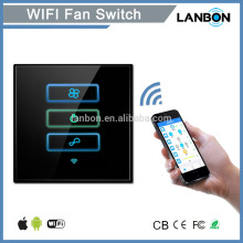 LANBON smart switch for smart home fashionable free app smart fan switch