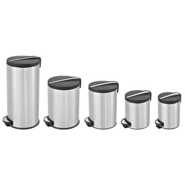 Stainless steel Kitchen Step Trash can for home