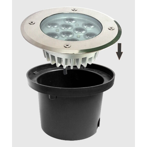 Illuminazione esterna illuminata da incasso a led underground 9watt