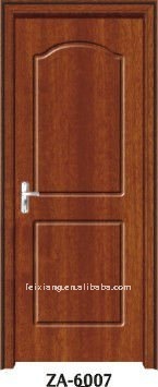 Laminated door,PVC veneered wood door, PVC moulded door,