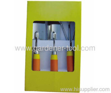 3pcs Garden Tools Set With Display Box Package?