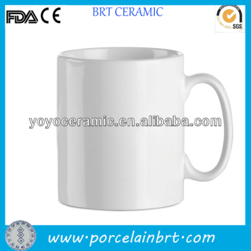 white porcelain mug sublimation blanc with custom design