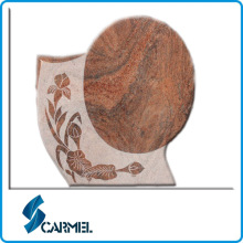 Multicolor Red Granite Headstone Tombstone Monument for Sale