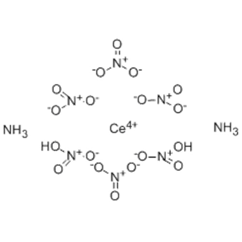 Церат (2 -), гексакис (нитрато-ко) -, аммоний (1: 2), (57278785, ОС-6-11) CAS 16774-21-3