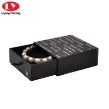 Boîtes-cadeaux de bracelet de tiroir noir mat