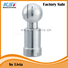 Sanitary rotary spray cleaning ball