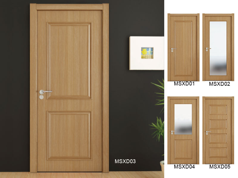 Prima Latest Main Gate Designs Front Interior WPC Wood Door With Door Hinge