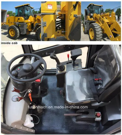 3ton Rops Construction Wheel Loader Zl30 with Ce