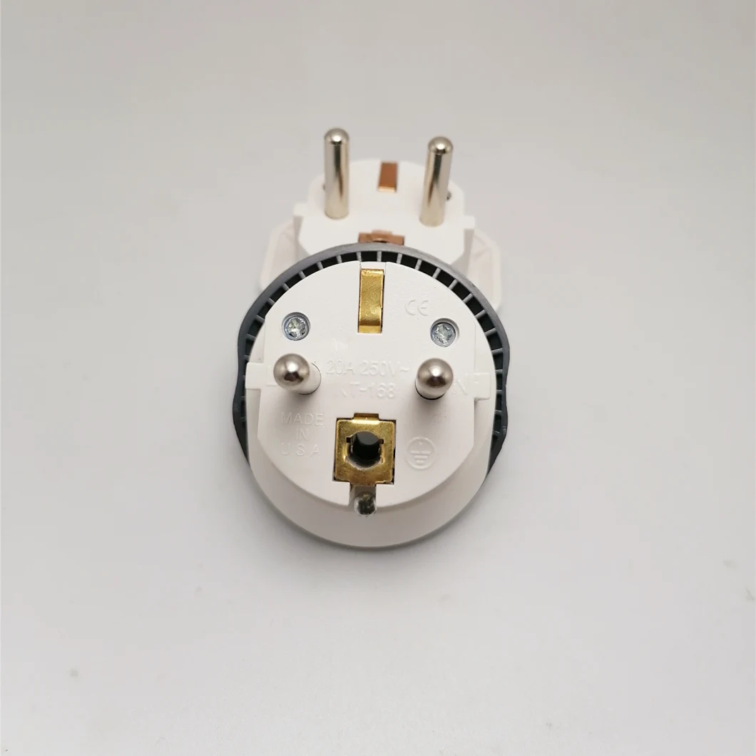 European Grounded Power Plug Adapter Converter 30A