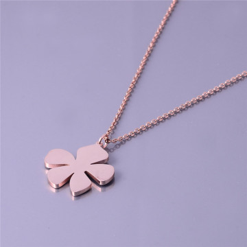 Elegant Girl Gold Plated Flower Pendant Necklace Jewelry Wholesale